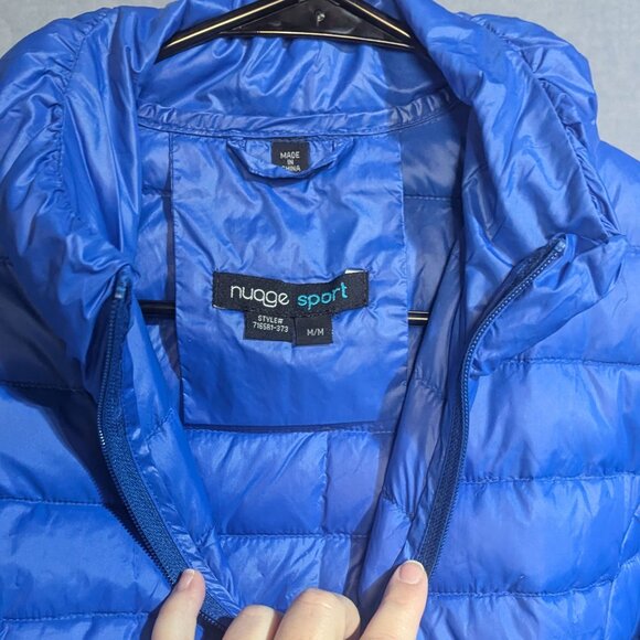 Nuage Sport Lightweight Packable Puffer Jacket – Blue – Women’s M – NWT - Picture 5 of 8